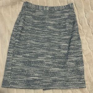 banana republic pattern pencil skirt